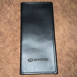 Hyundai Black Leather Document Holder